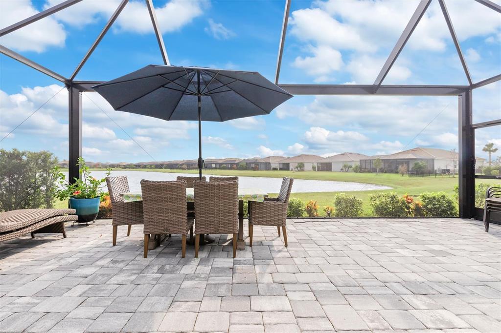 Extended lanai overlooking the lake.