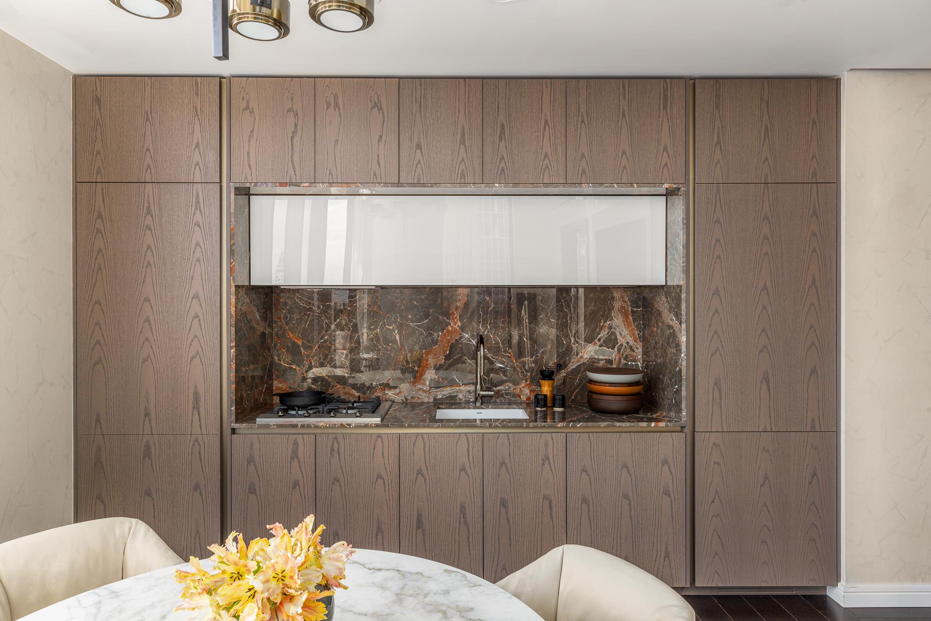 a view of kitchen island with furniture