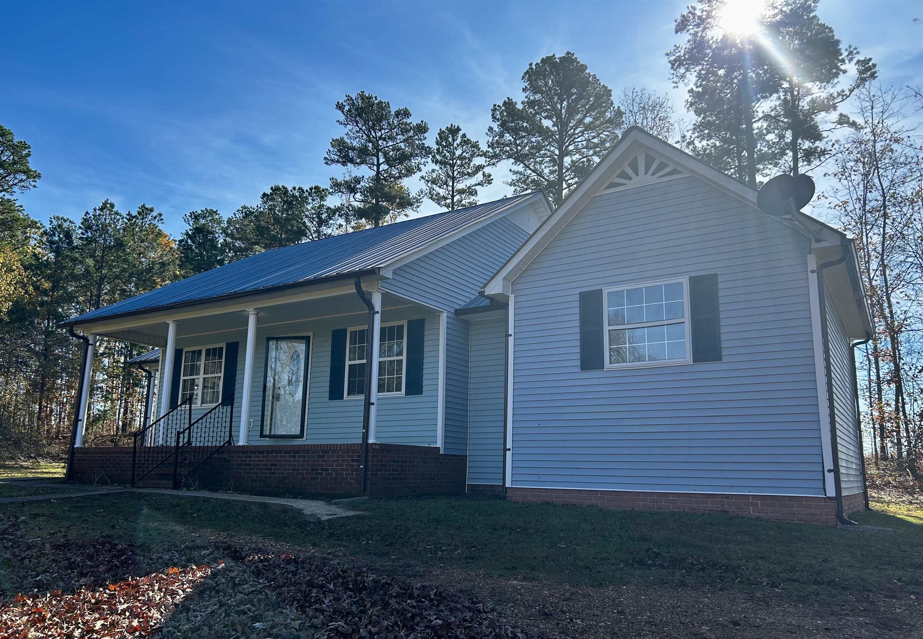 View of front facade with covered porch