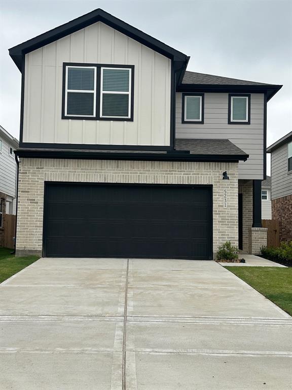 a front view of a house