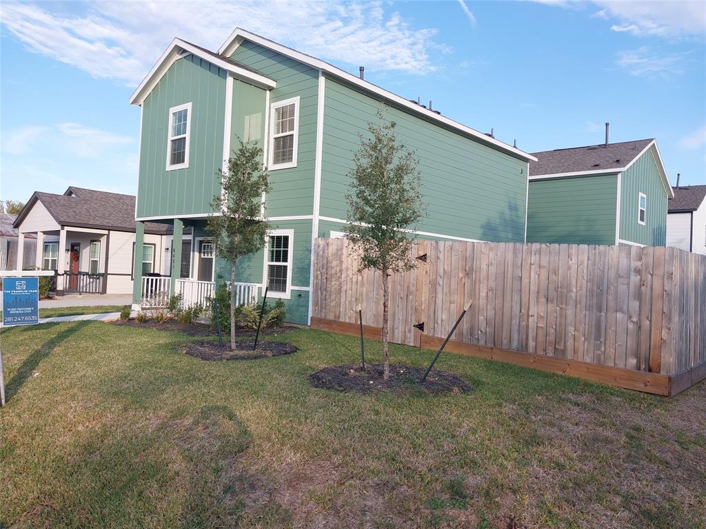 a backyard of a house