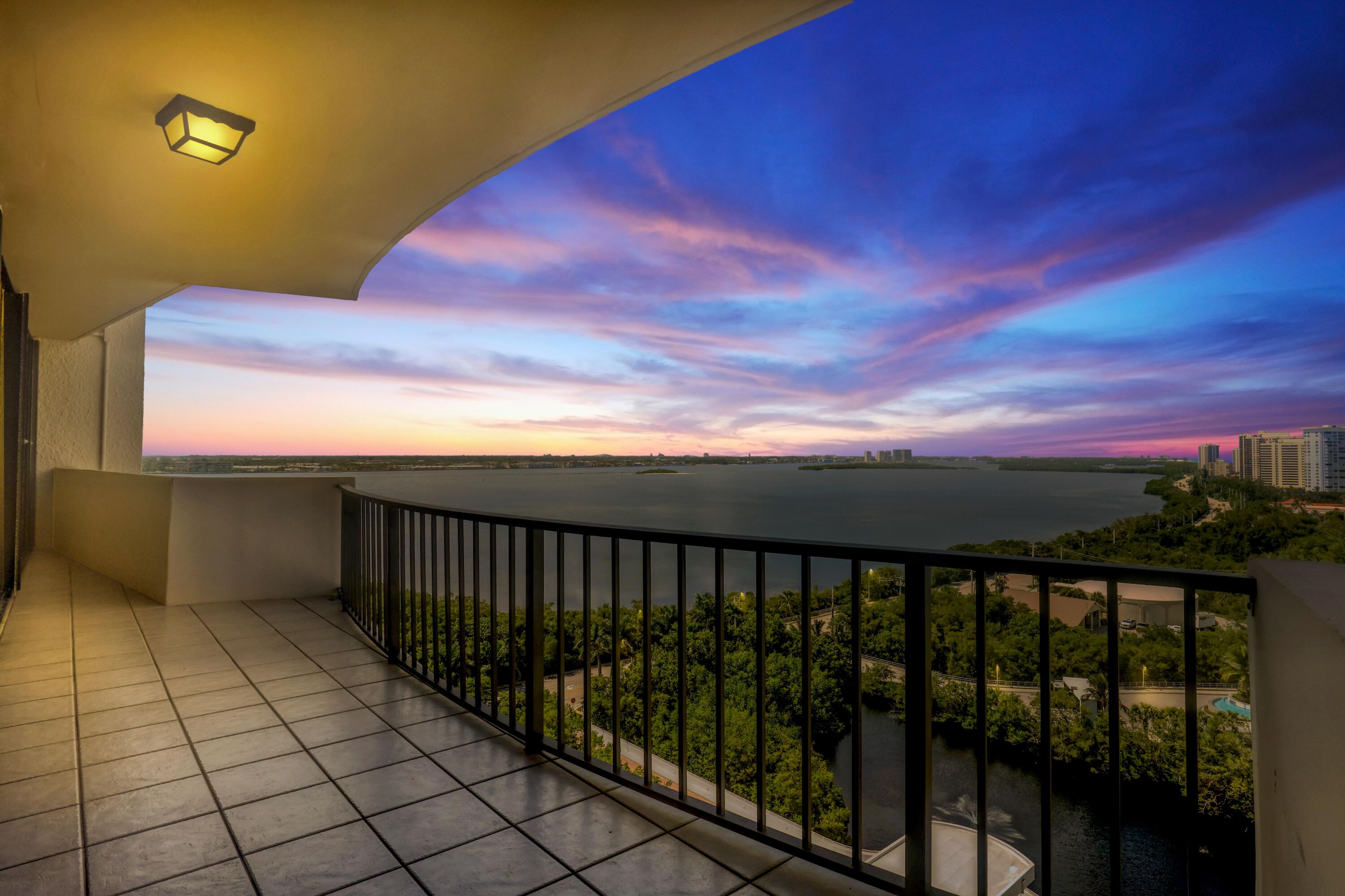 a view of a balcony