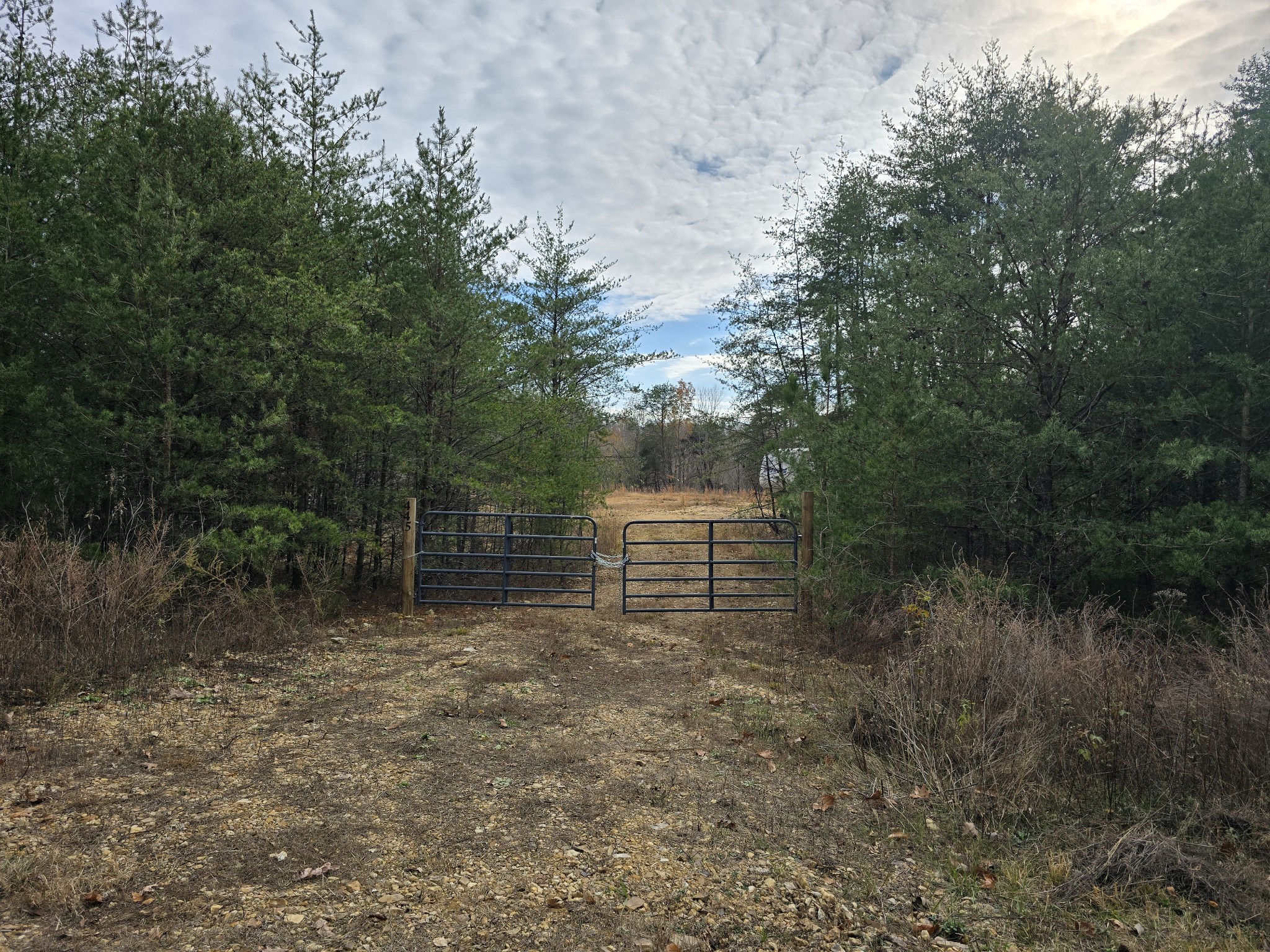 Private gate to property