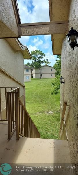 a view of a porch