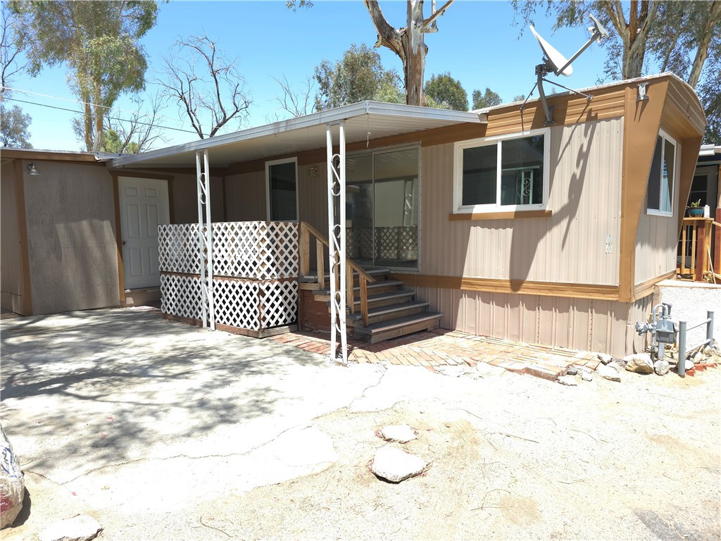 a backyard of a house