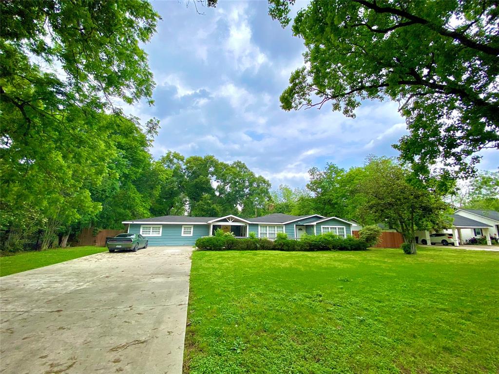 a view of yard with green space