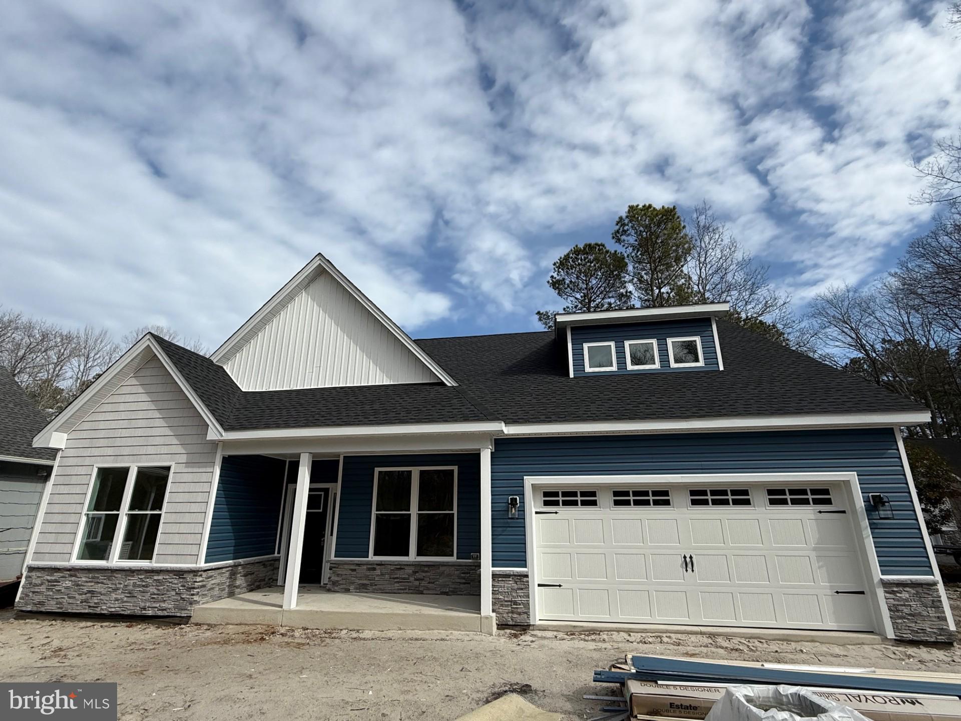 a front view of a house