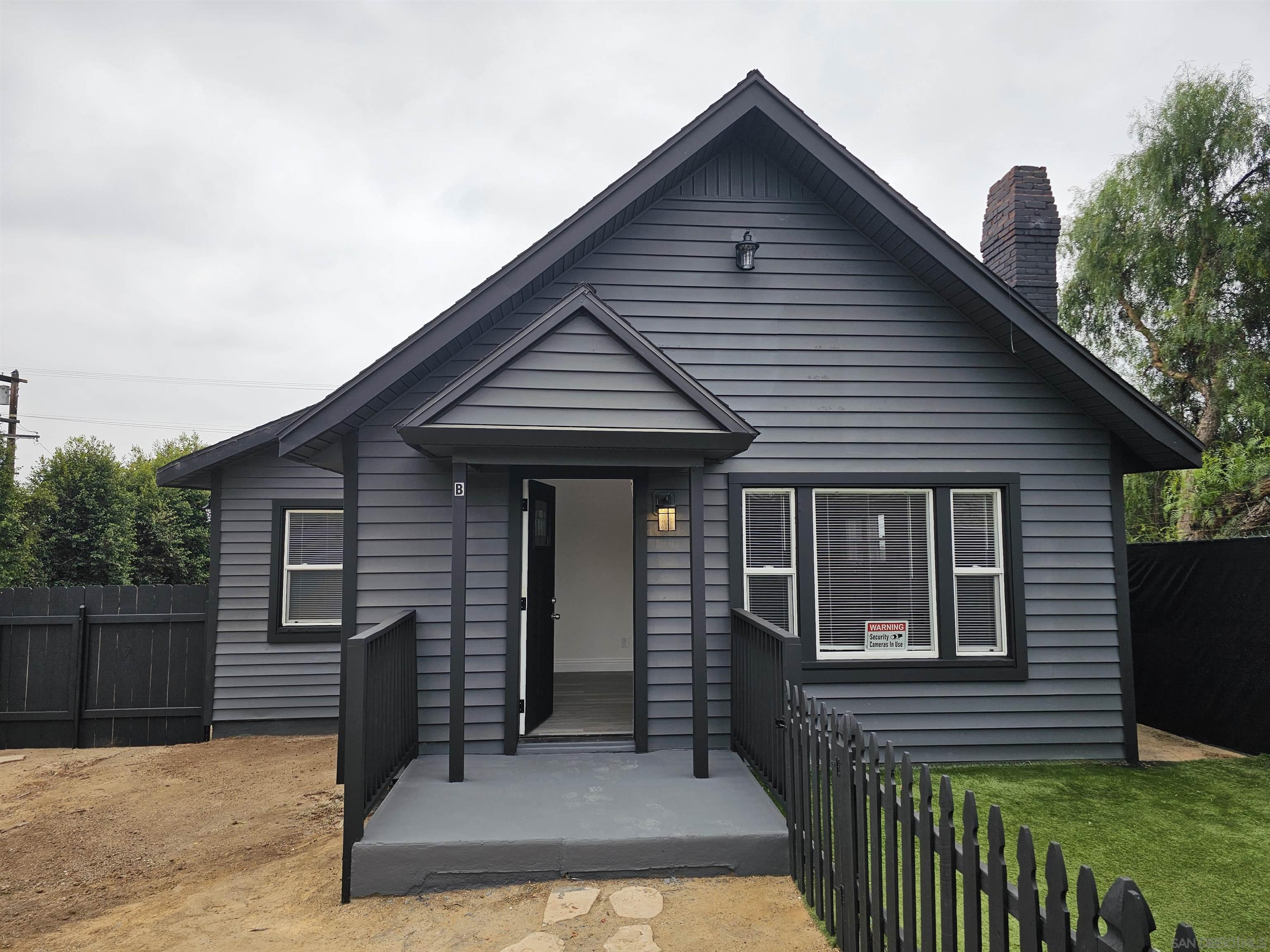 front view of a house with a porch