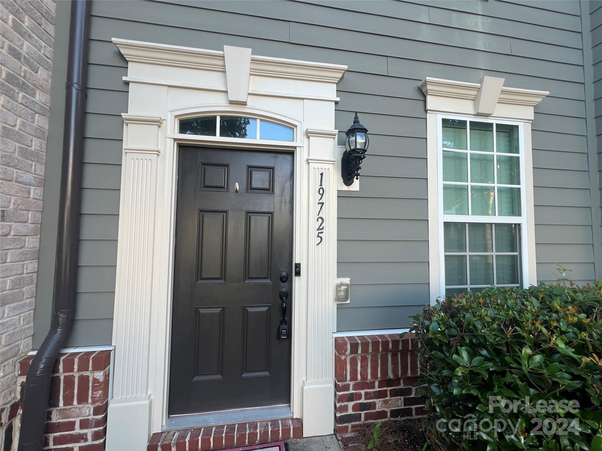 a view of front door of house