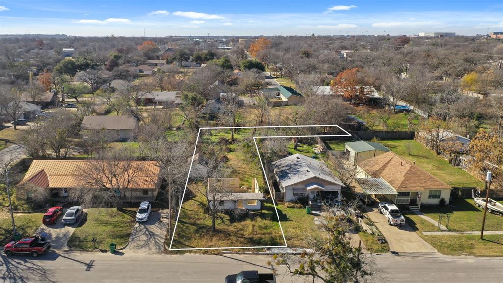 an aerial view of multiple house