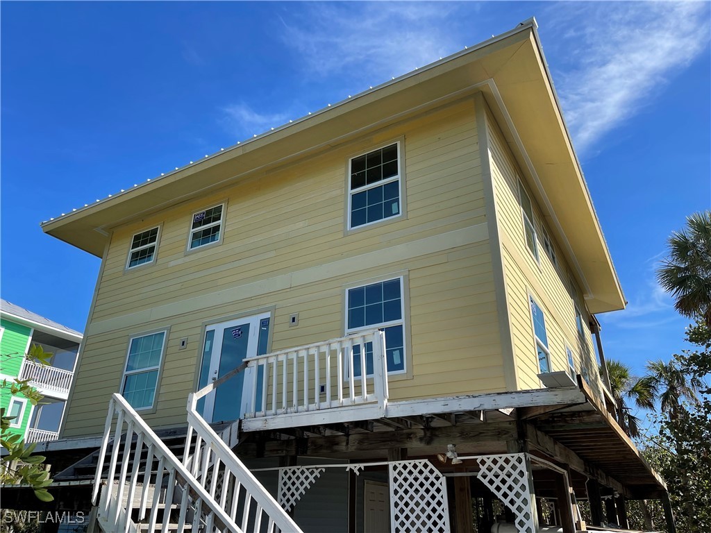 a front view of a house with balcony