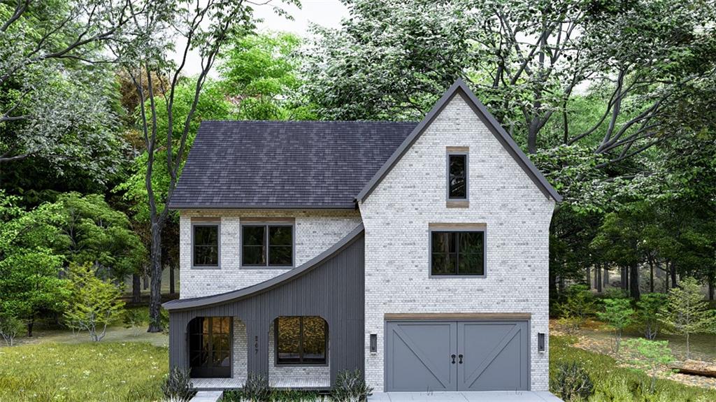 a house view with a outdoor space