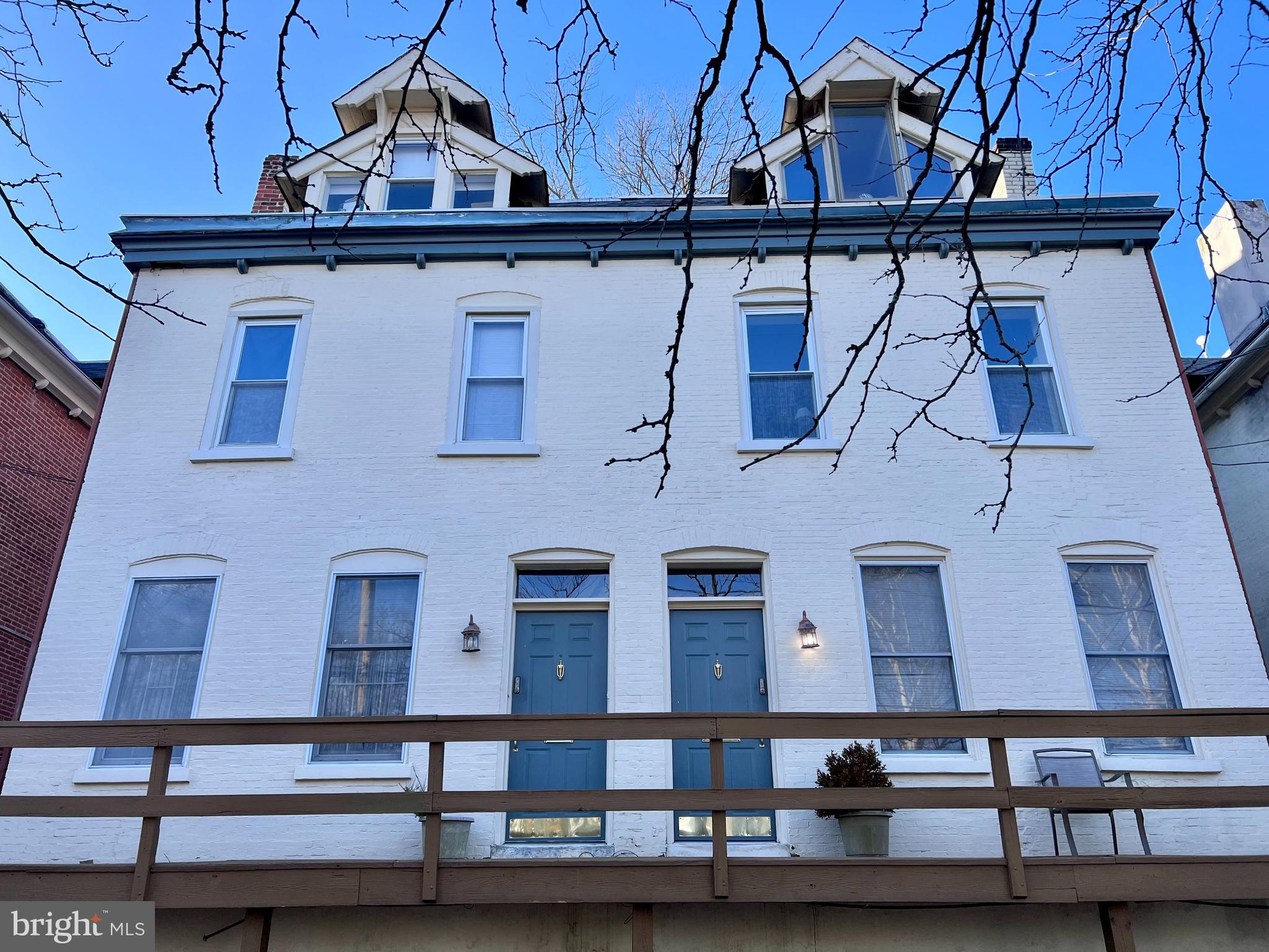 a view of a building with a window