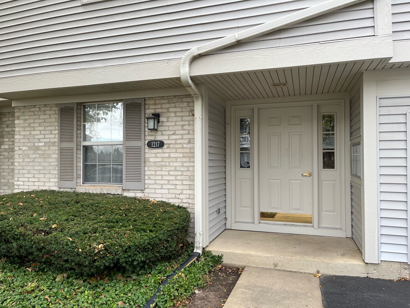 a view of front door of house