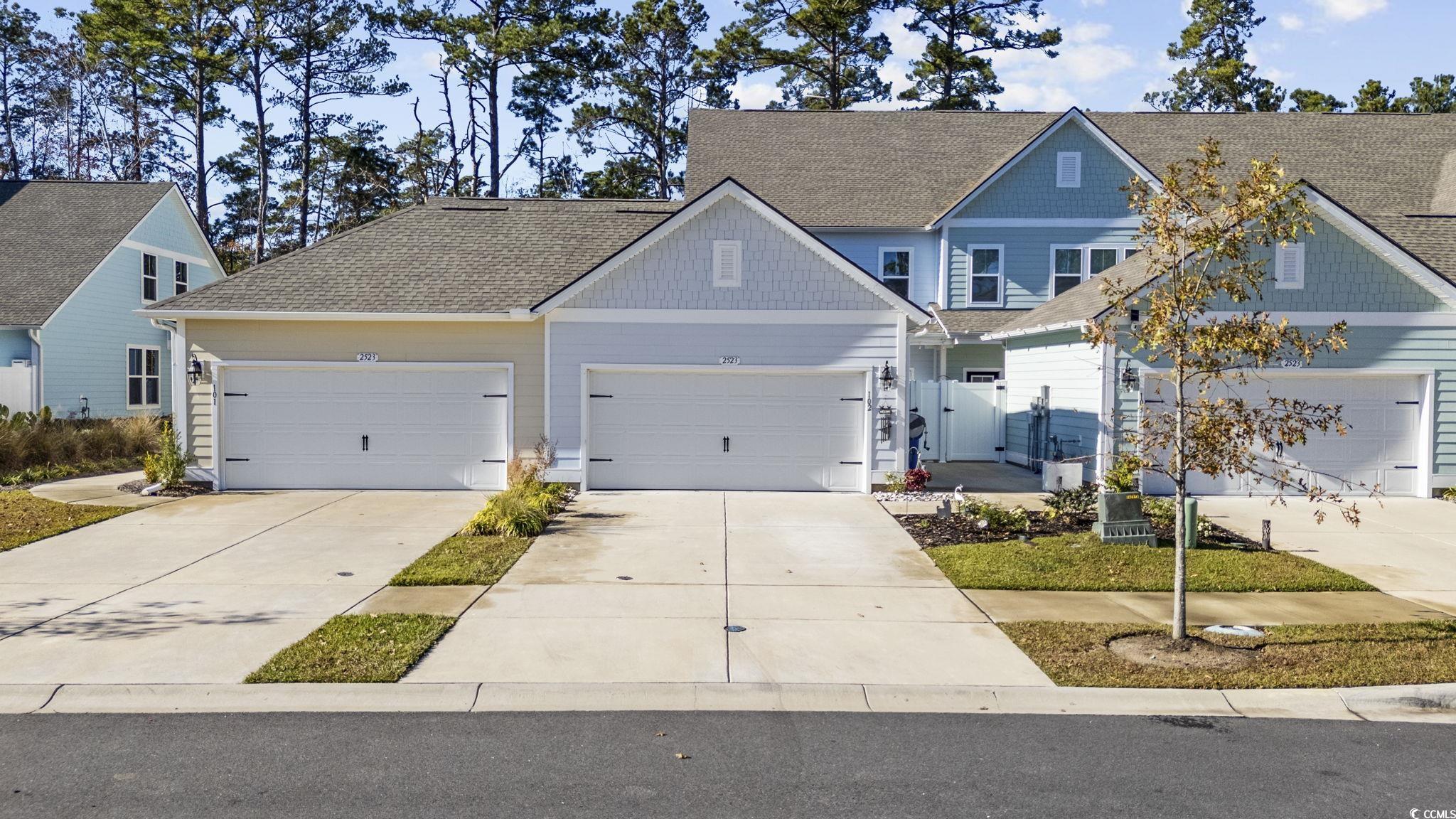 Craftsman-style home with a garage