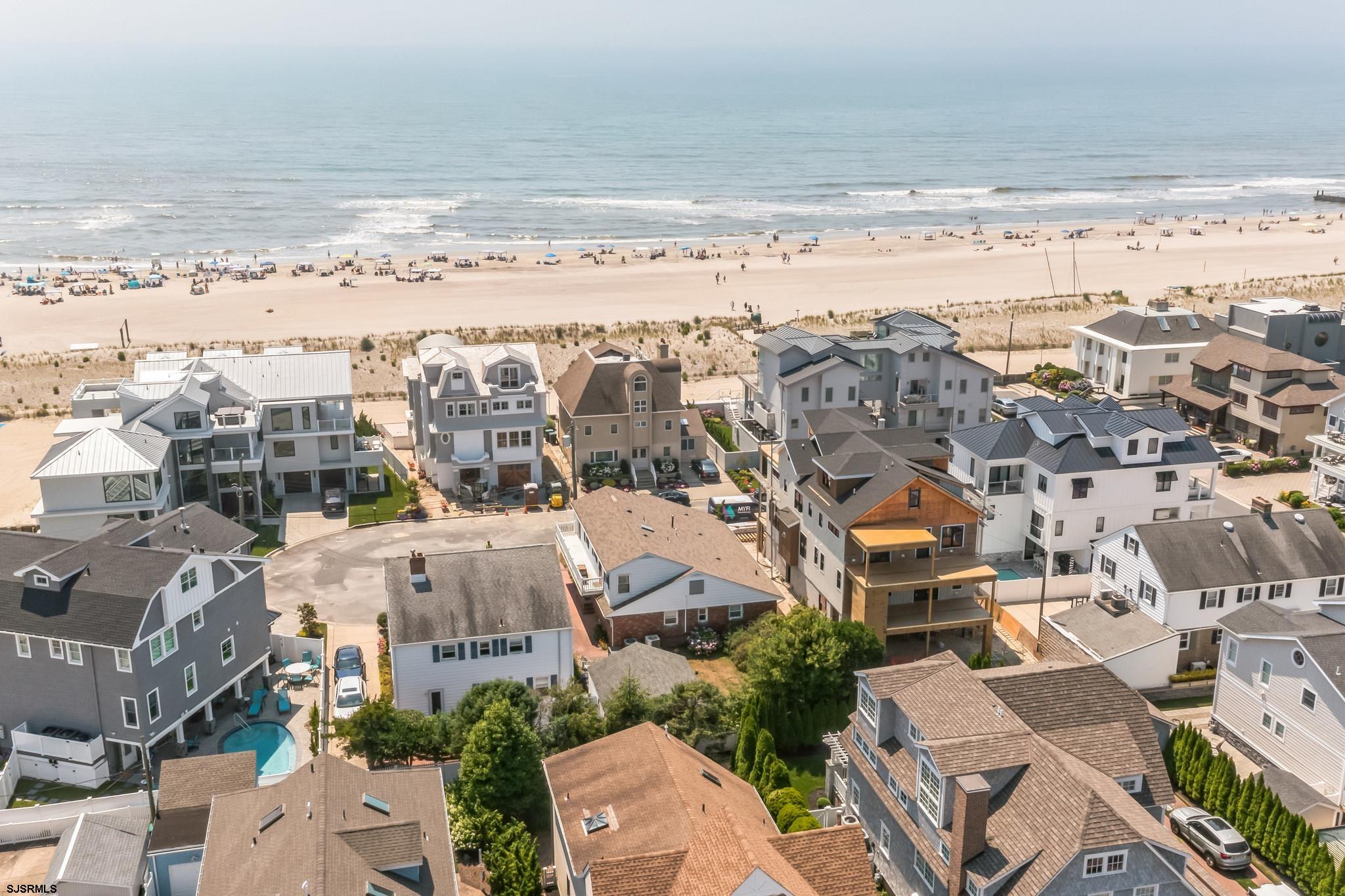 a view of a city with ocean view