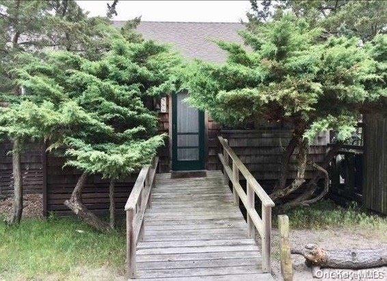 a view of outdoor space and deck