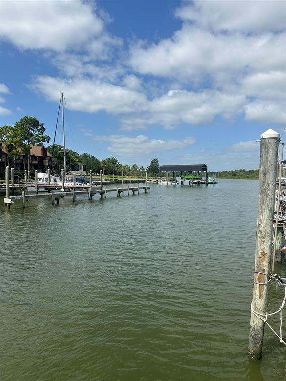 a view of a lake with houses