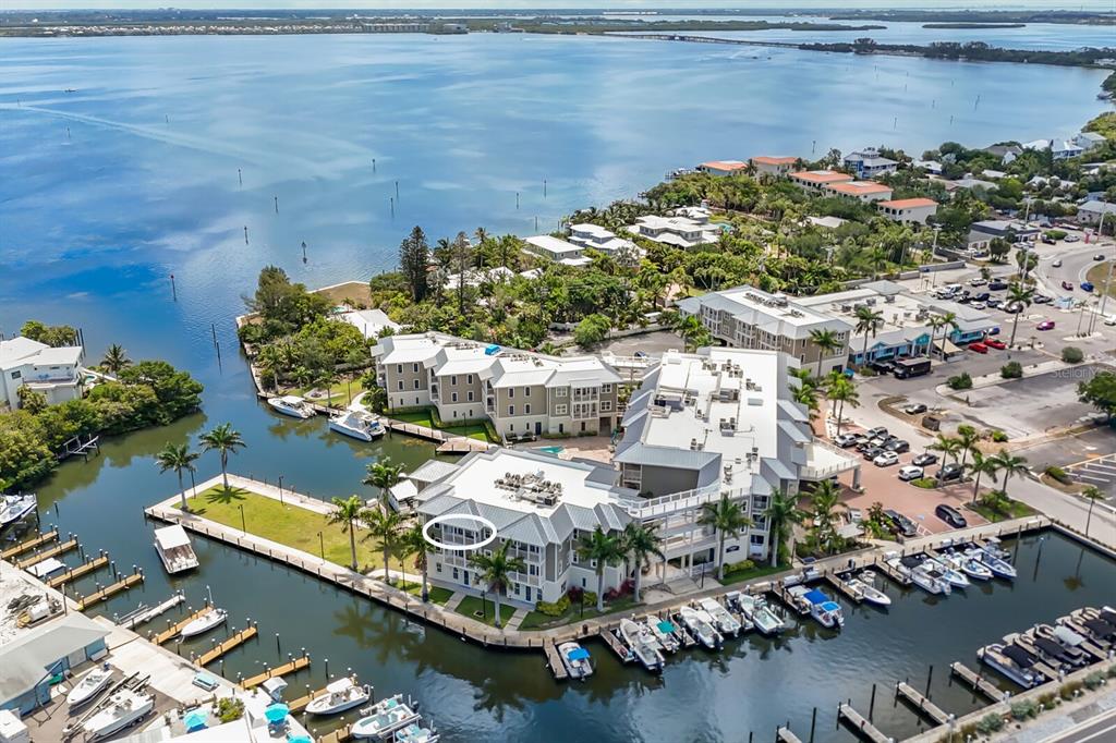 a aerial view of a house with a lake view