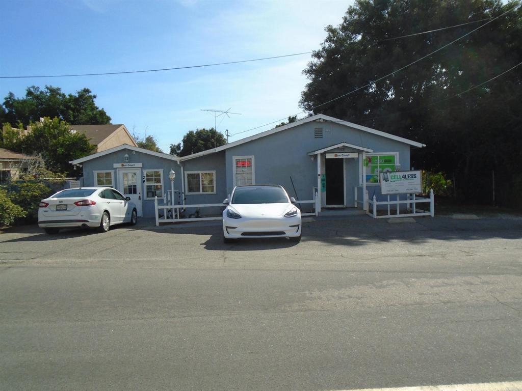 a car parked in front of house