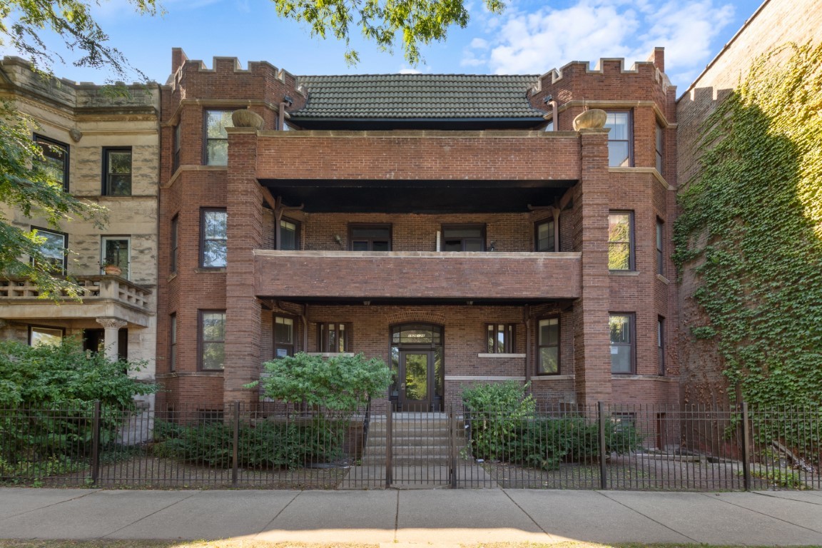 a front view of a house