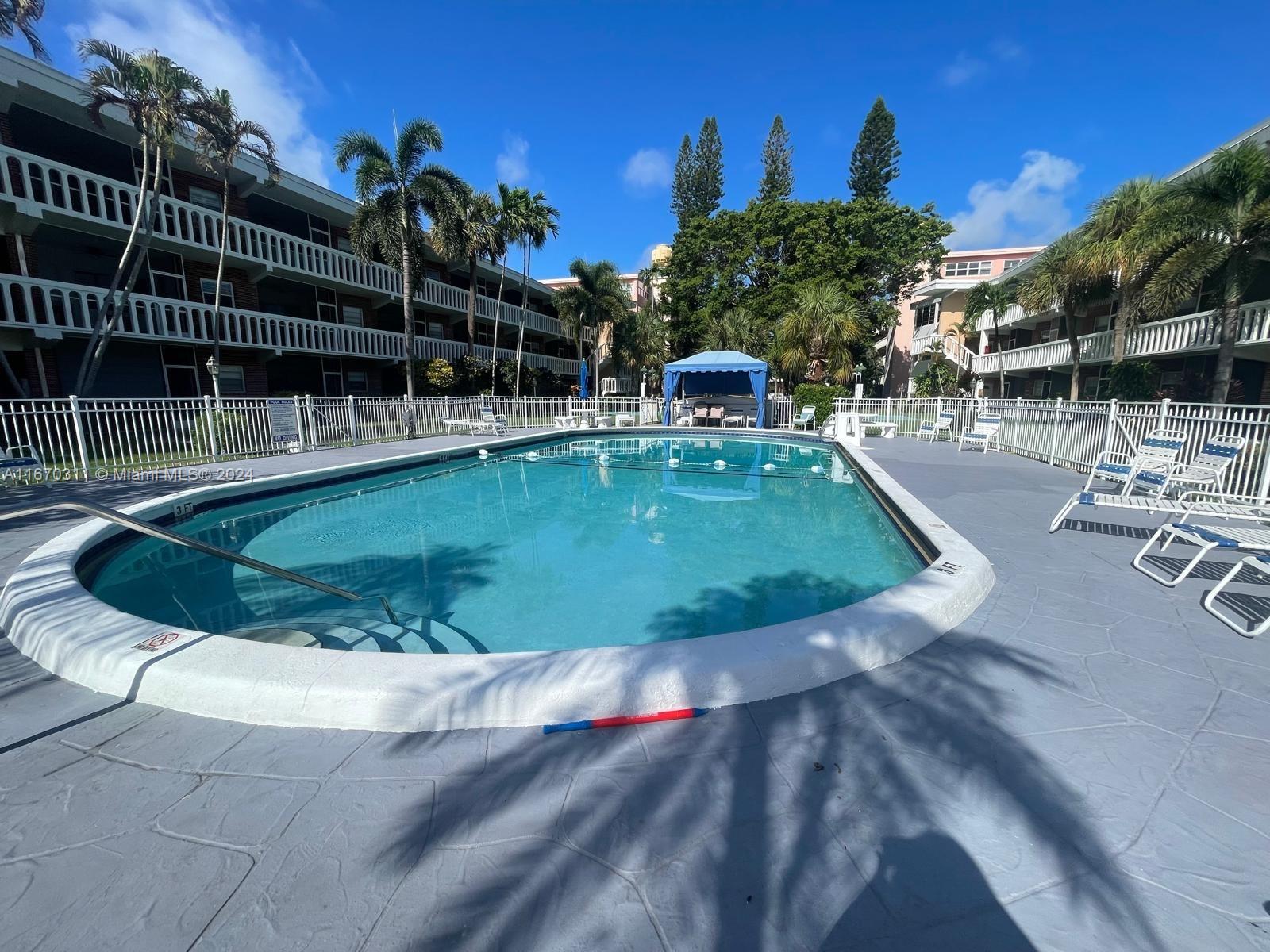 a view of a swimming pool