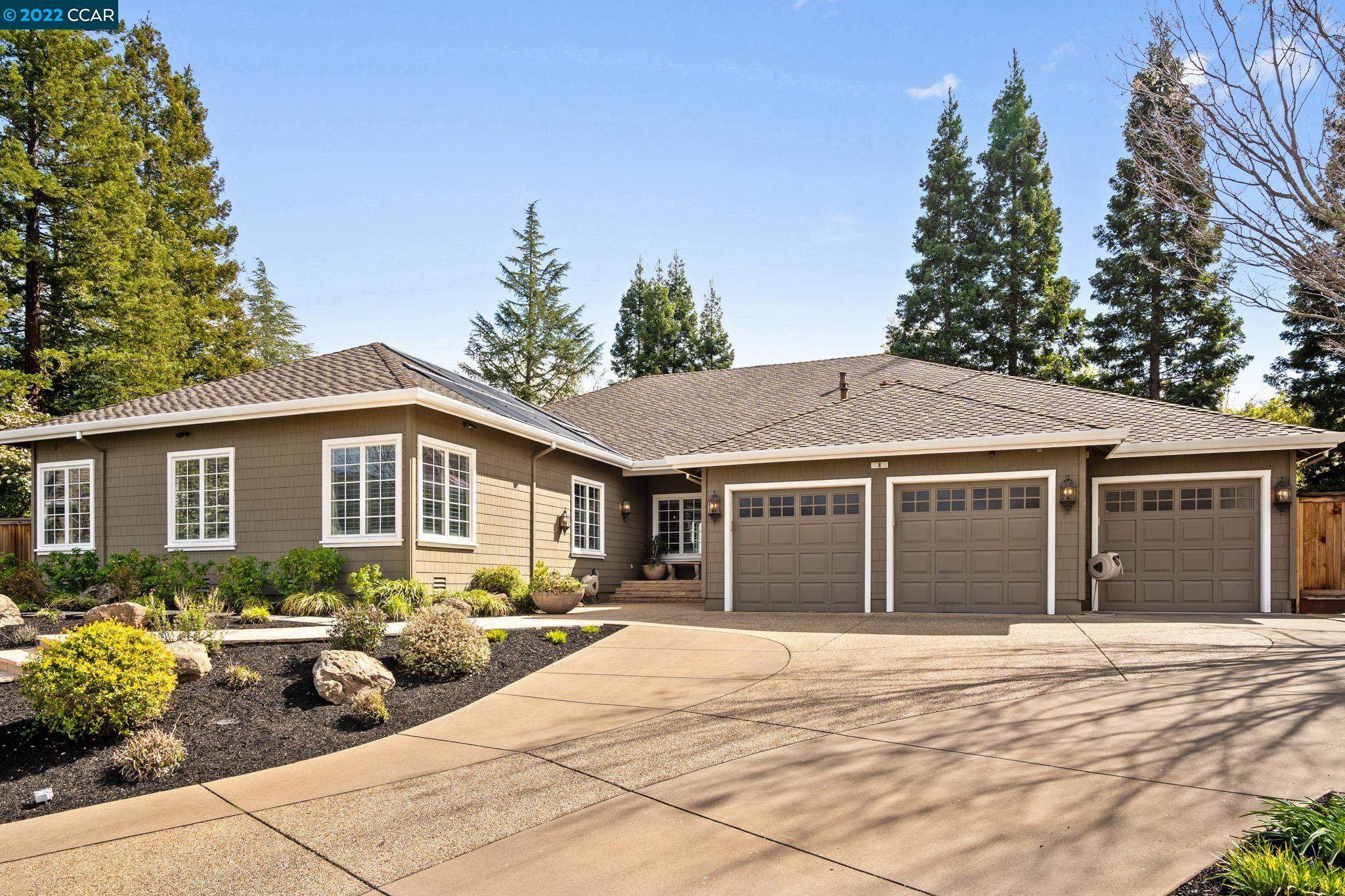 a view of a house with a patio