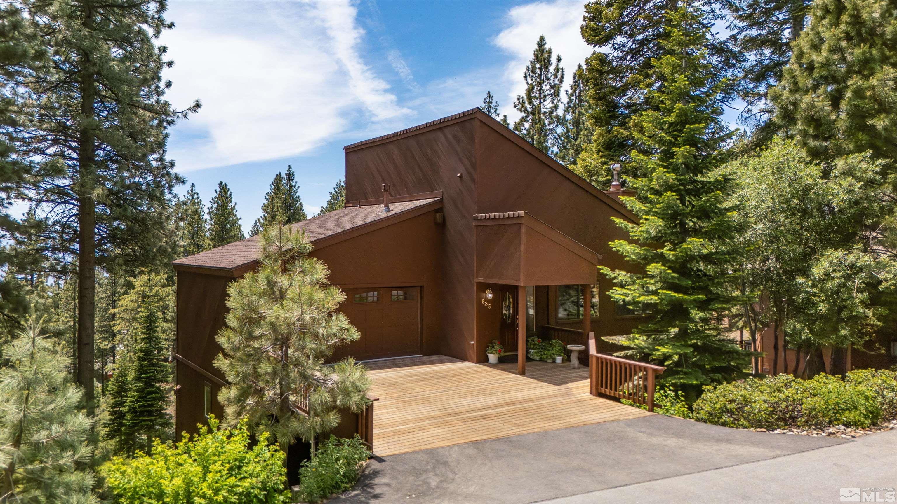 a house view with a outdoor space