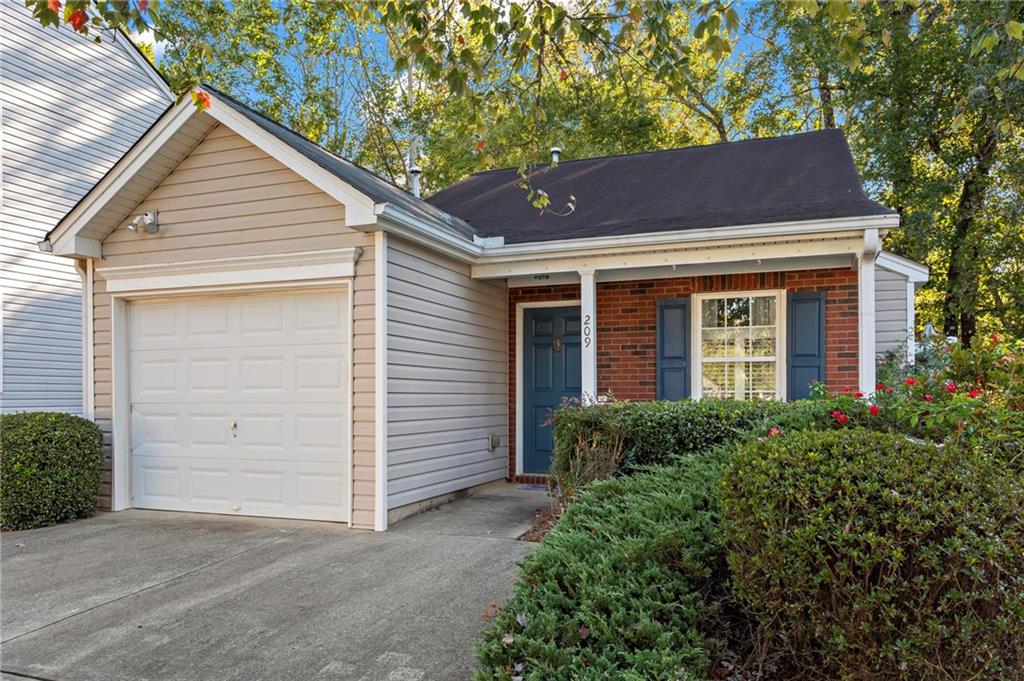 front view of house with a yard