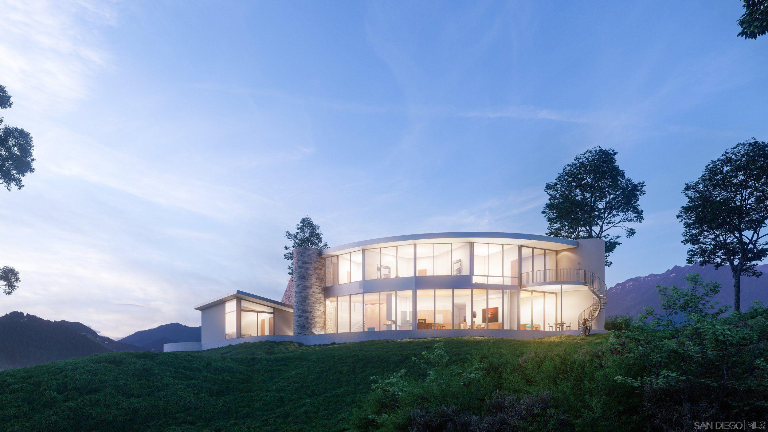 a house view with a garden space