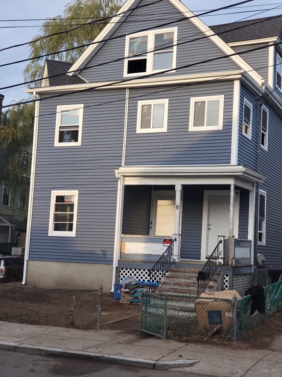 a front view of a house