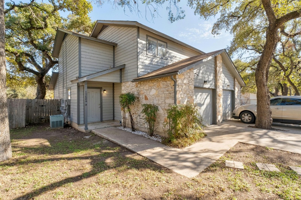 a view of a house with a patio