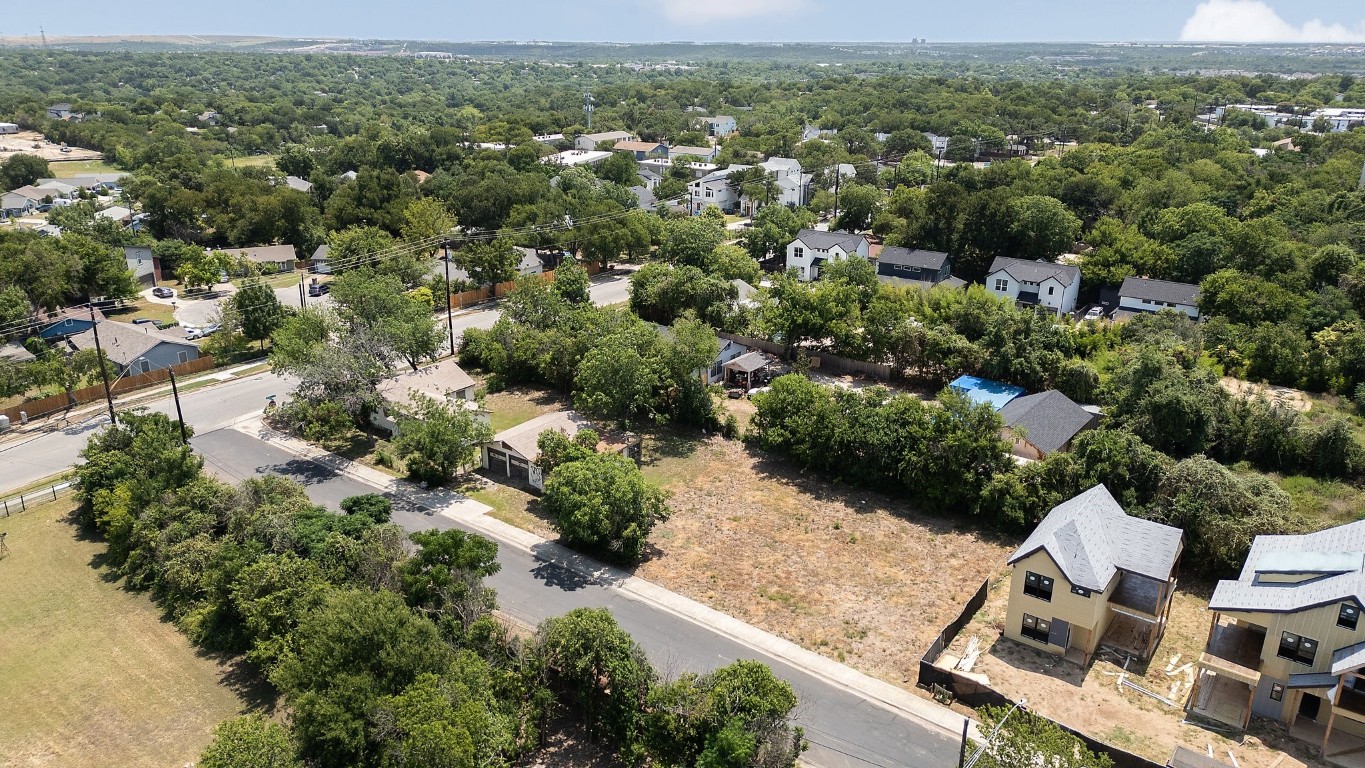 an aerial view of multiple house