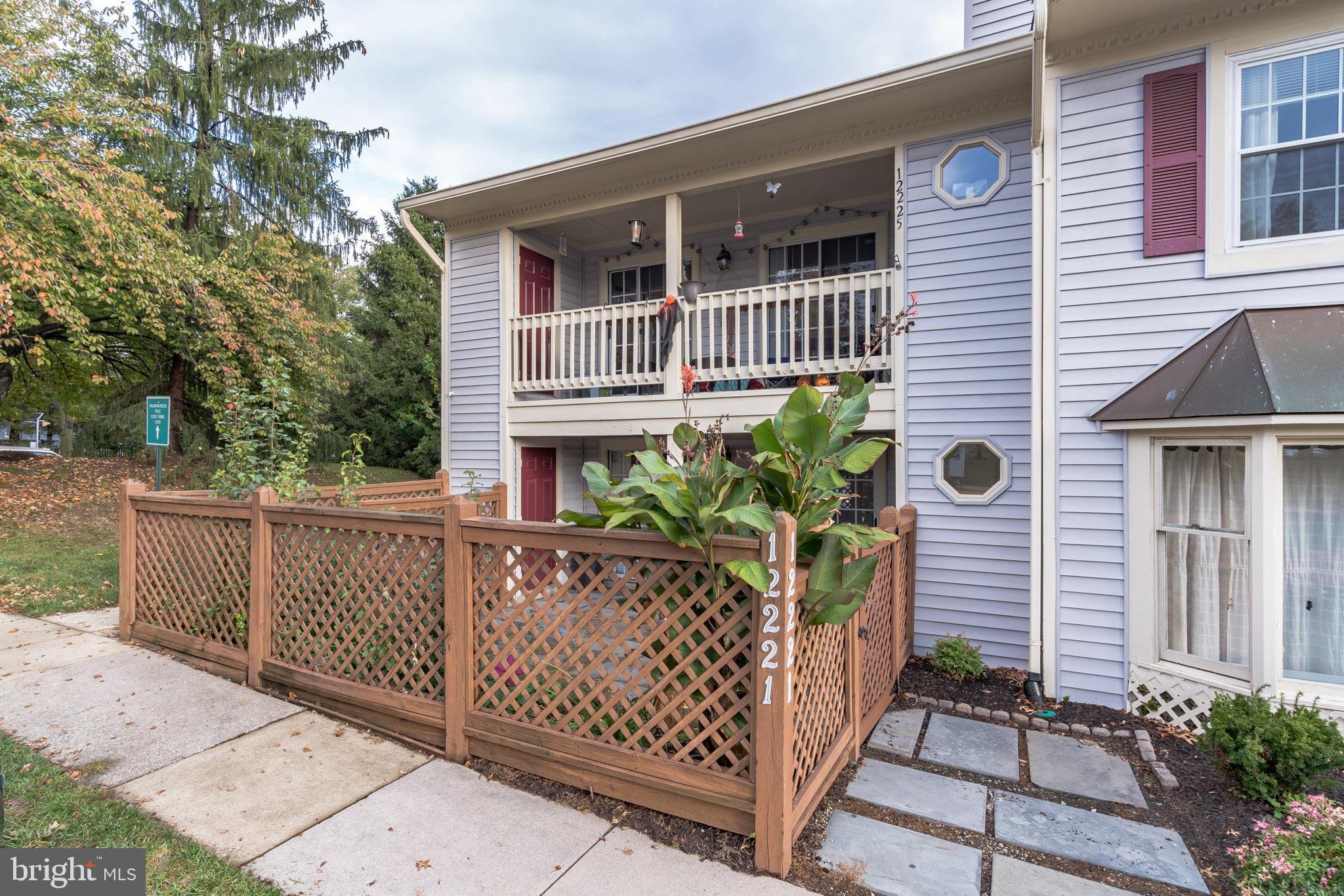 a front view of a house with balcony