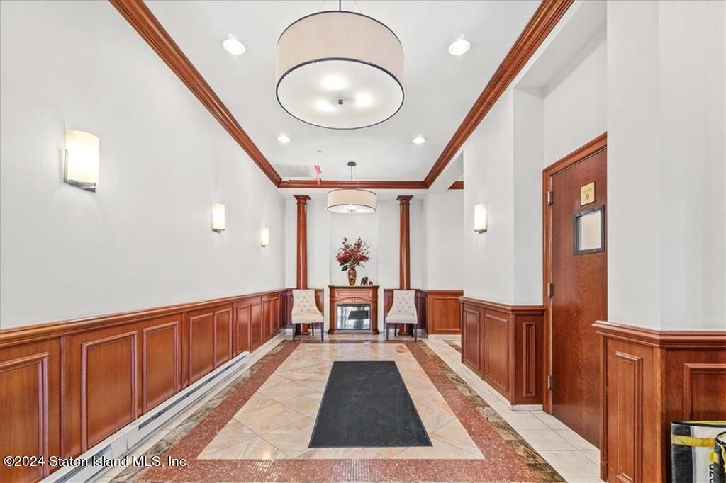 a view of a living room and bathroom