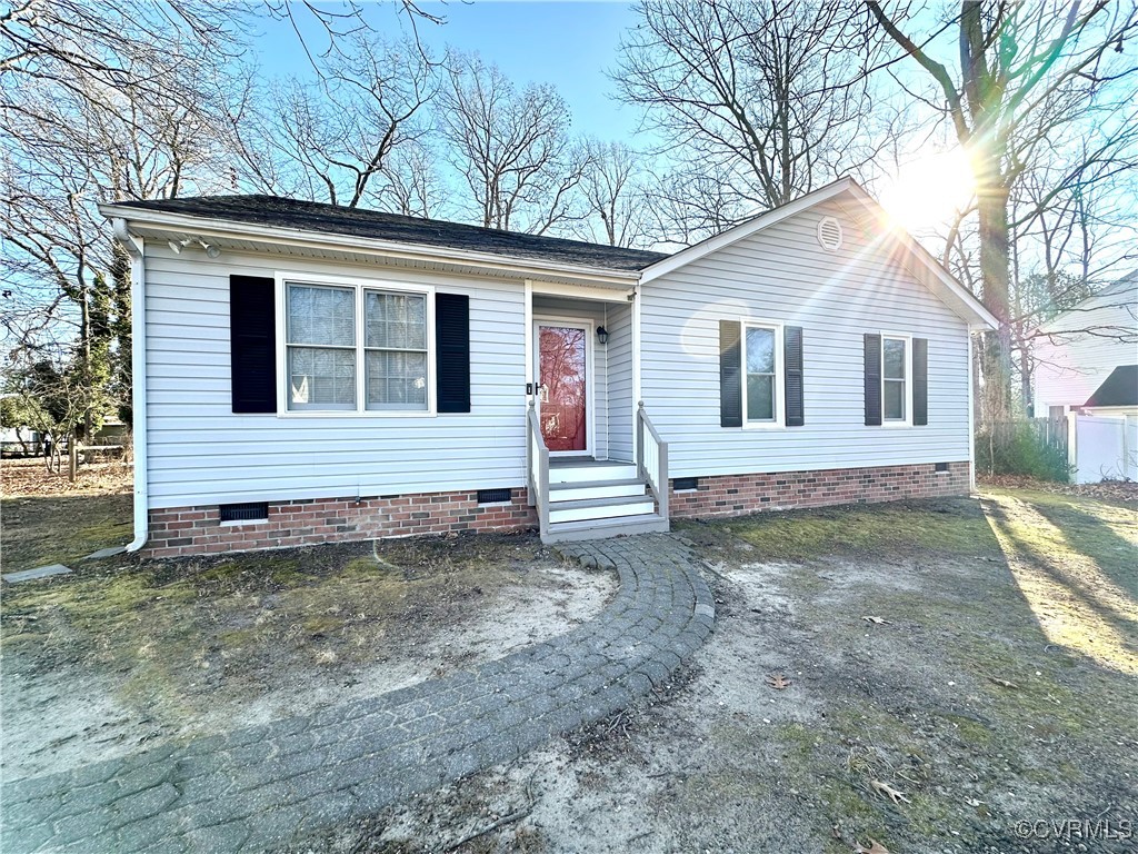 View of front of home