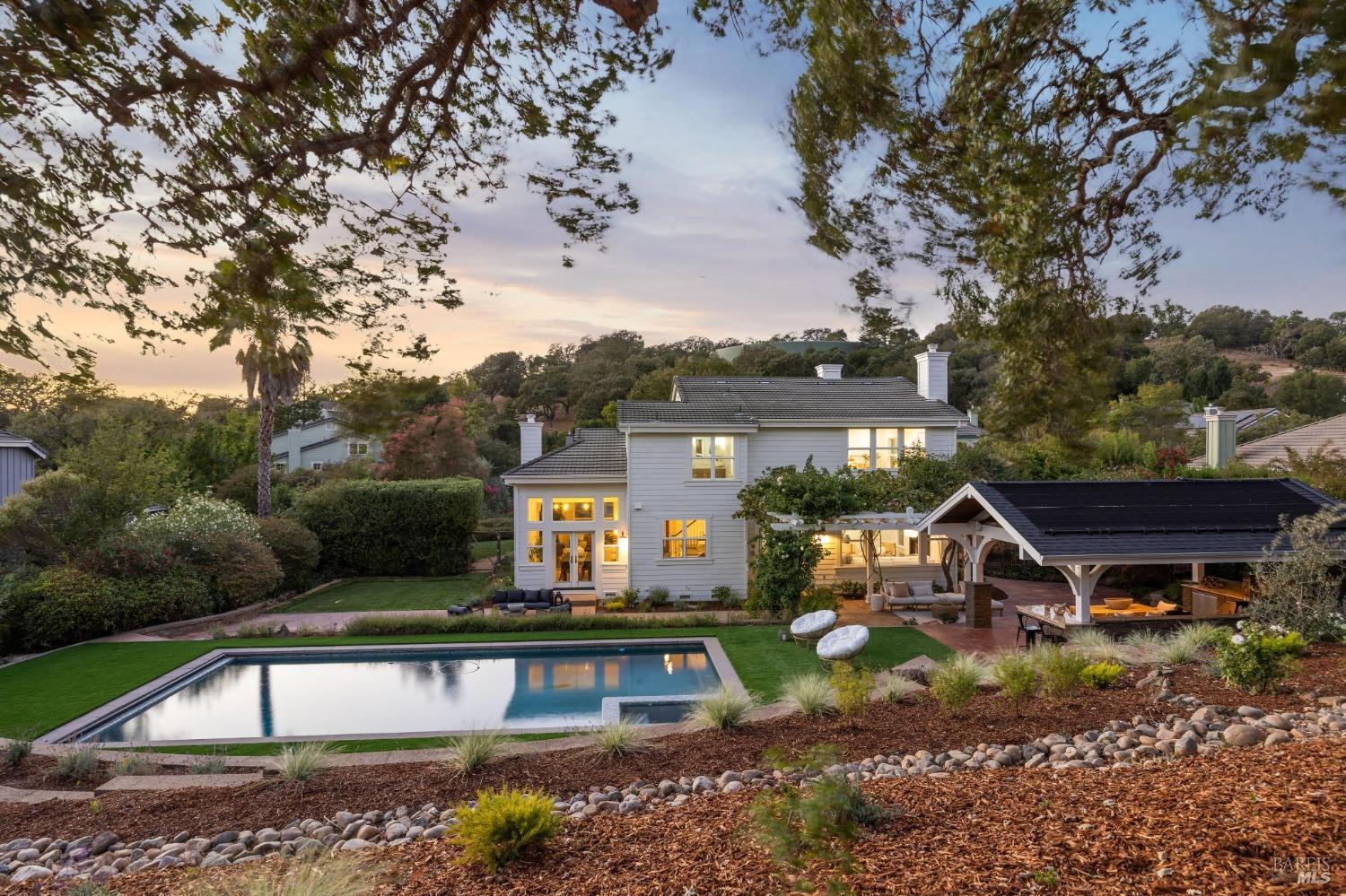 a house view with a garden space