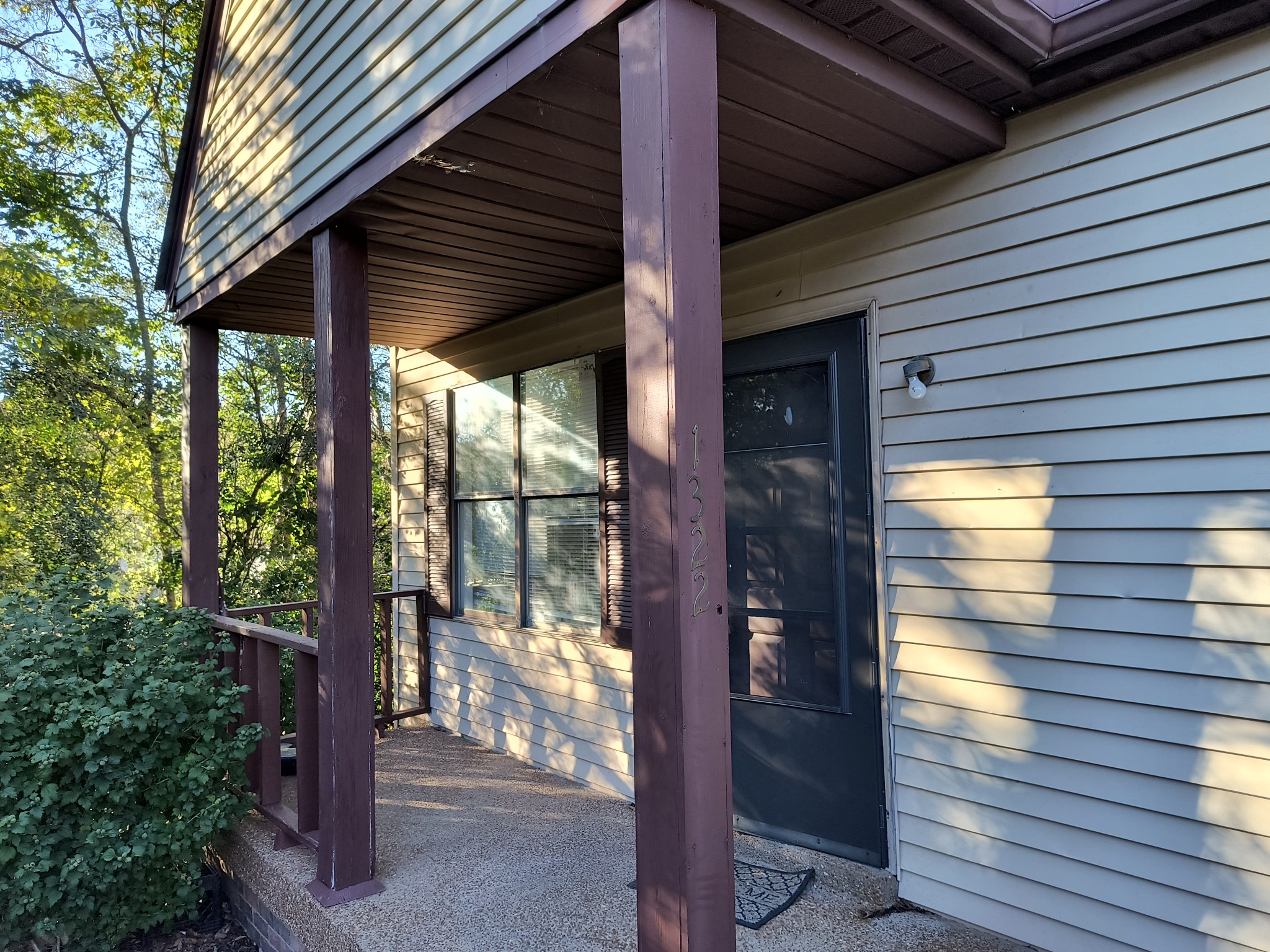 a view of entryway door