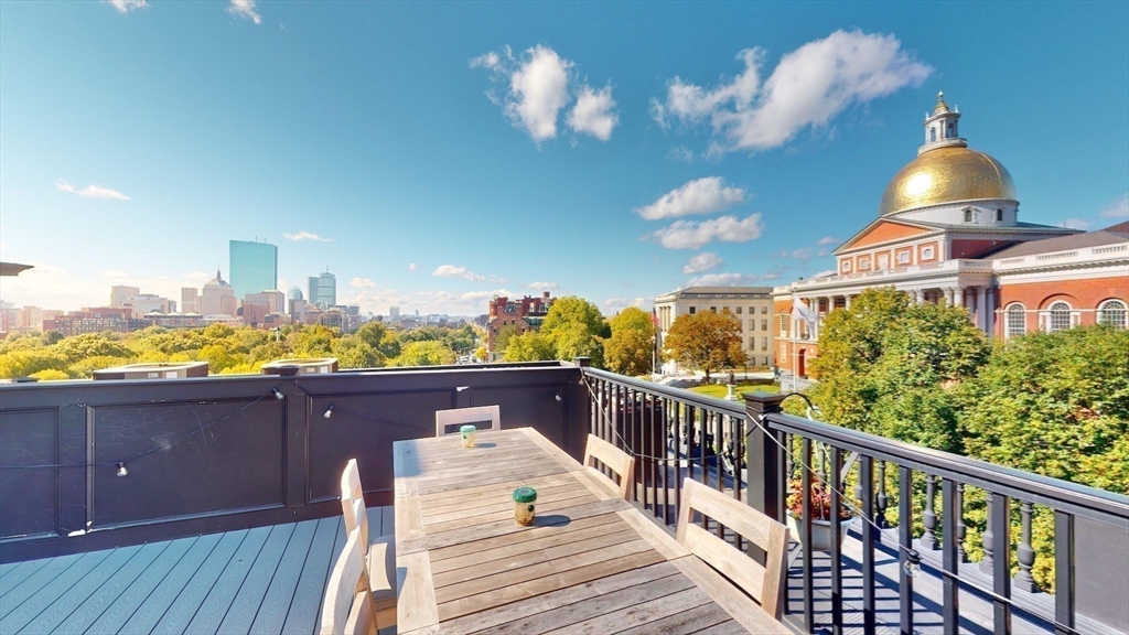 a view of a balcony