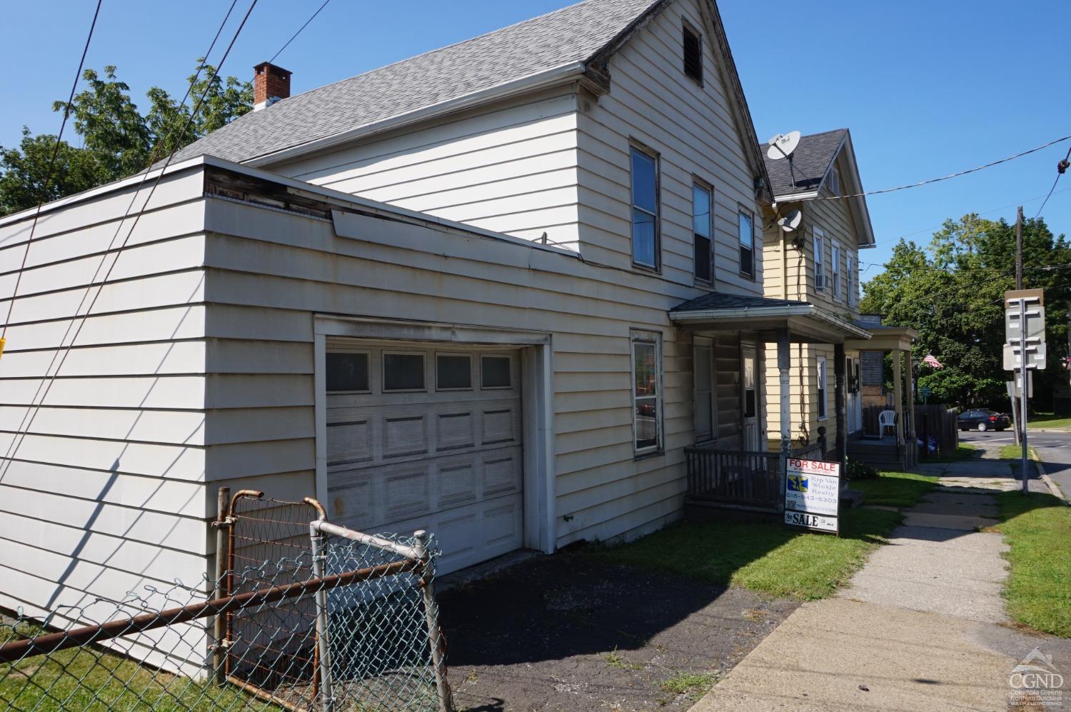 a front view of a house