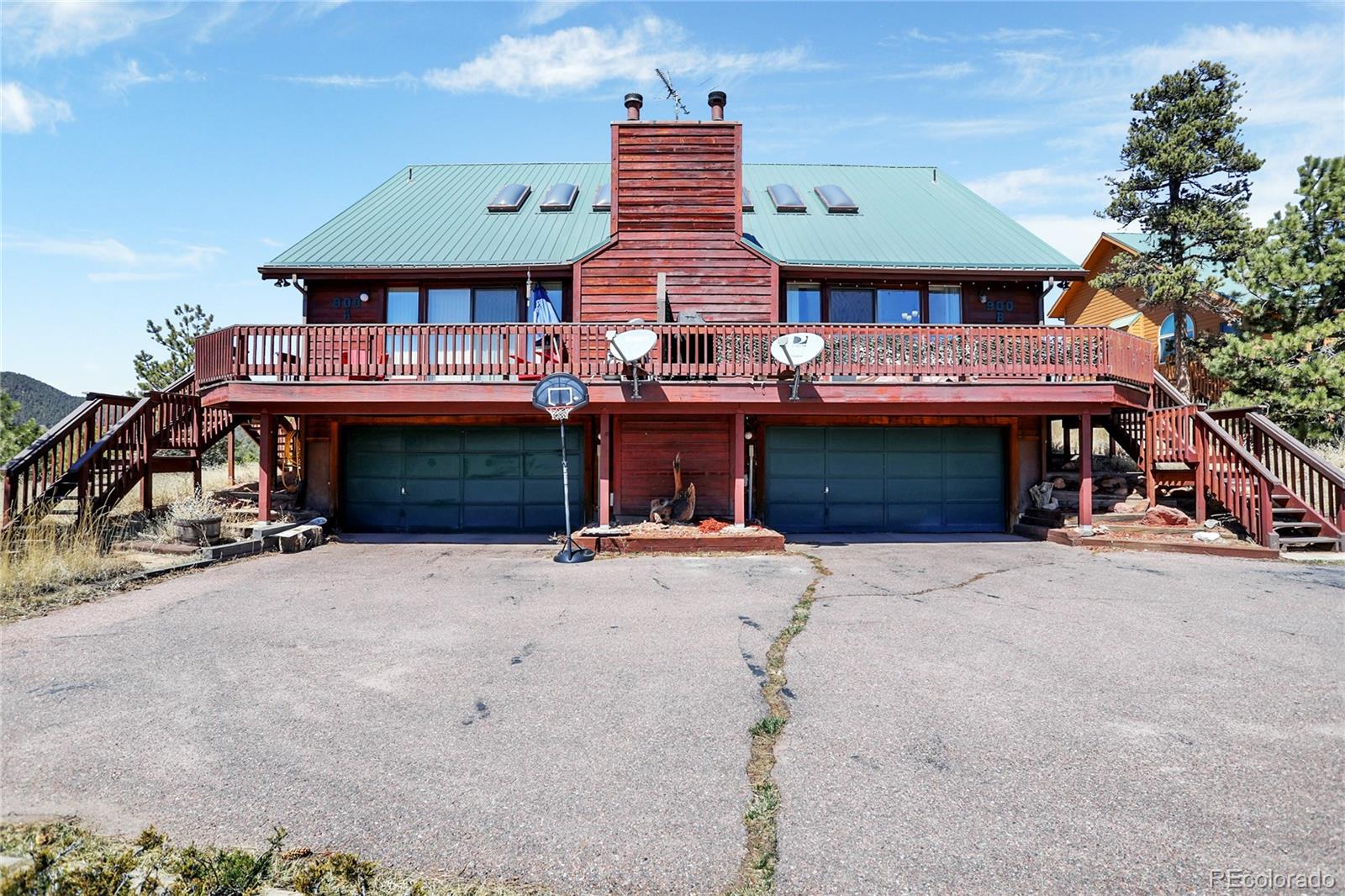 a front view of a house with yard