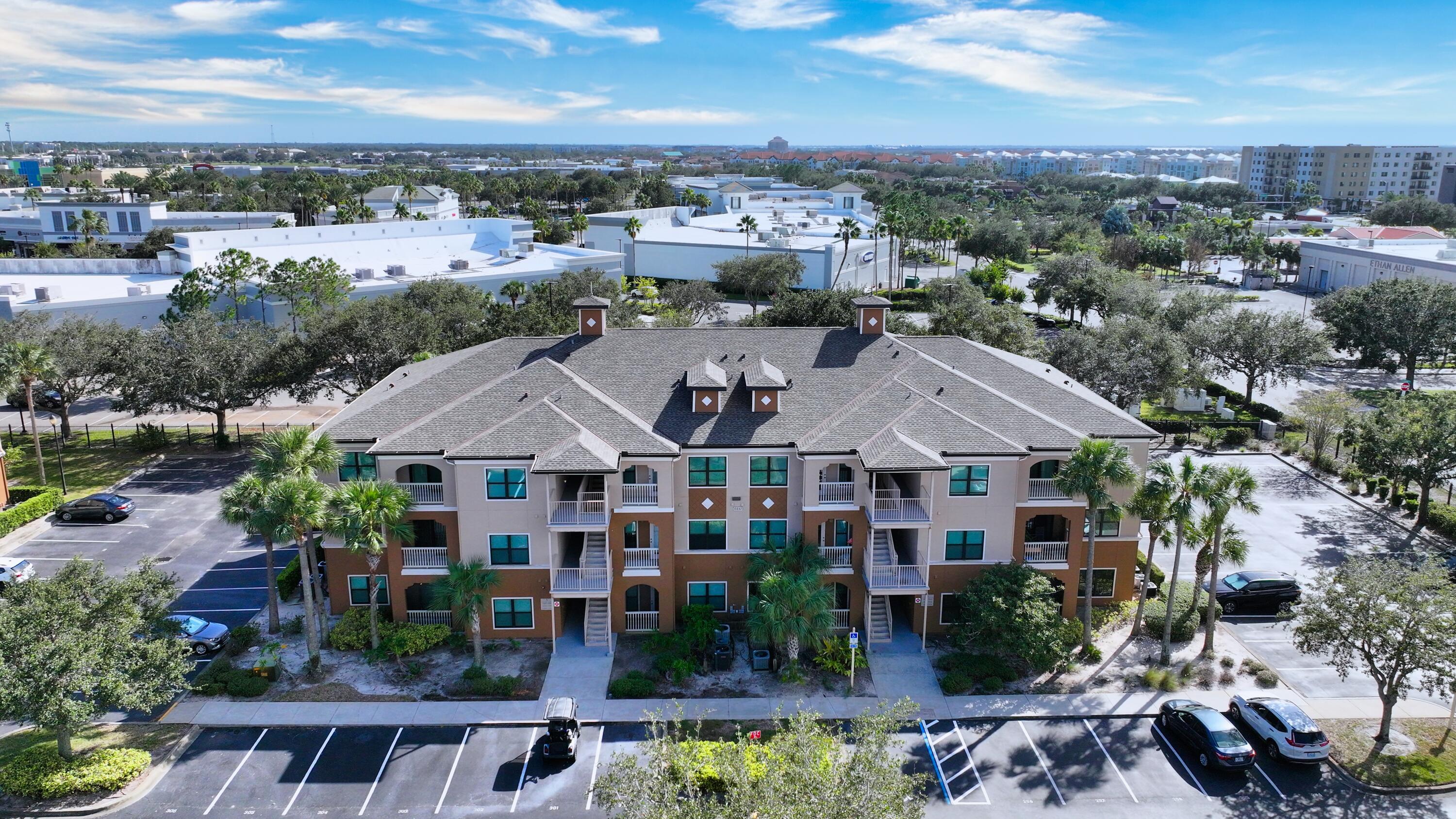 an aerial view of multiple houses