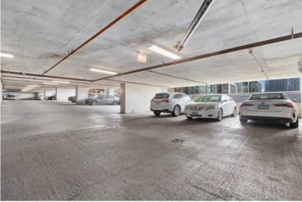 a view of cars parked in a parking