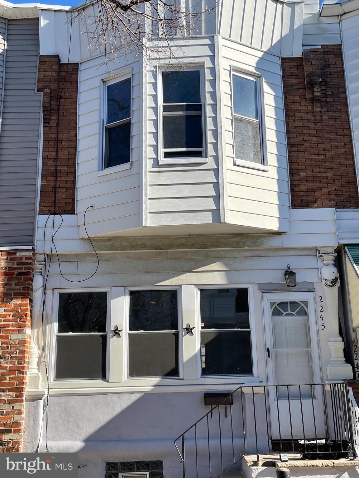 a view of front door of house