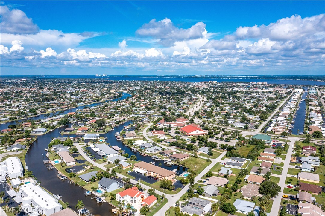 an aerial view of a city