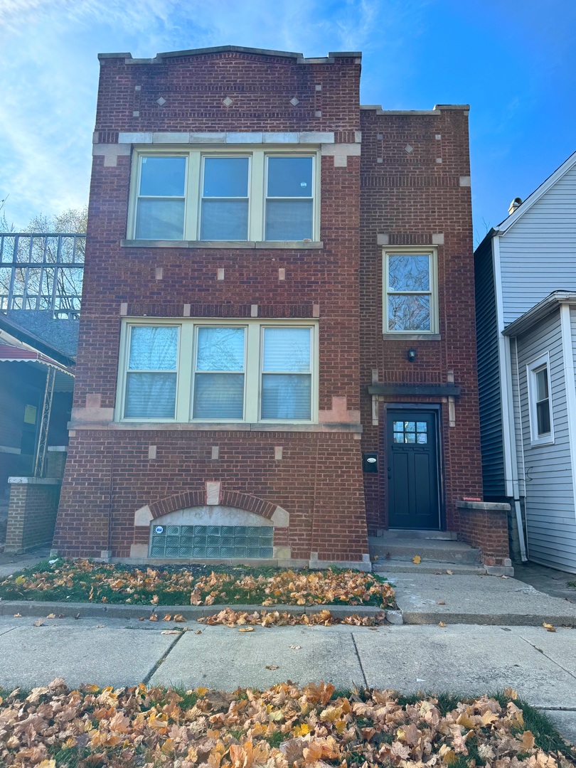 a front view of a house