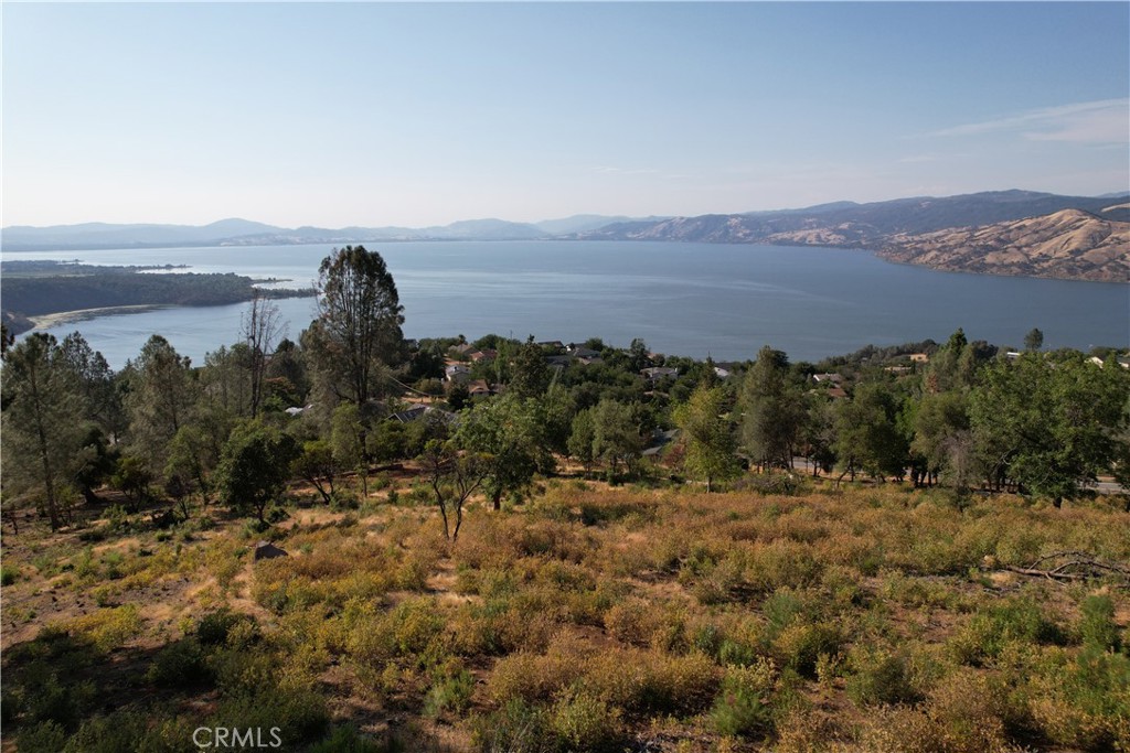 a view of an outdoor space and mountain view