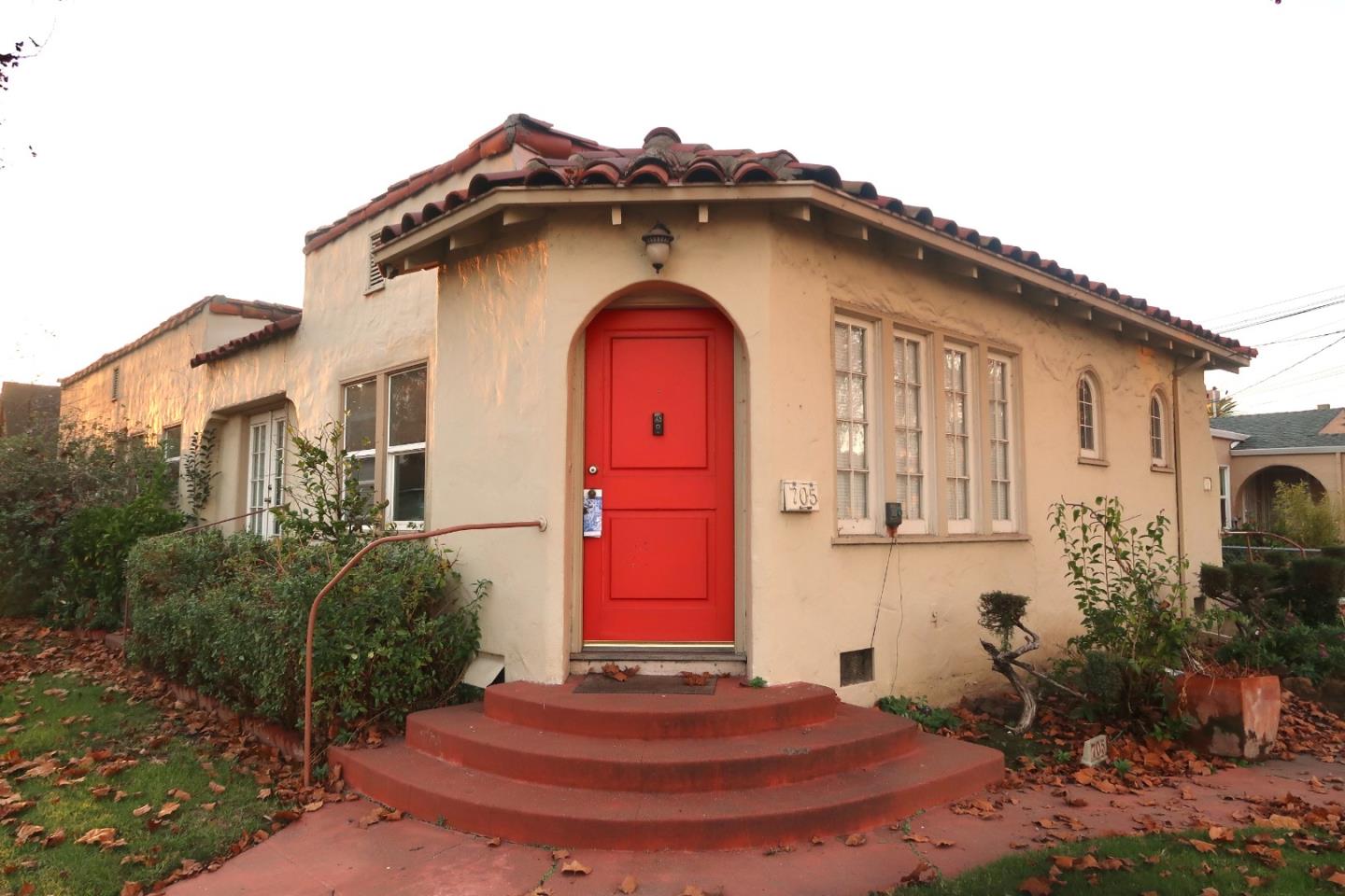 a front view of a house