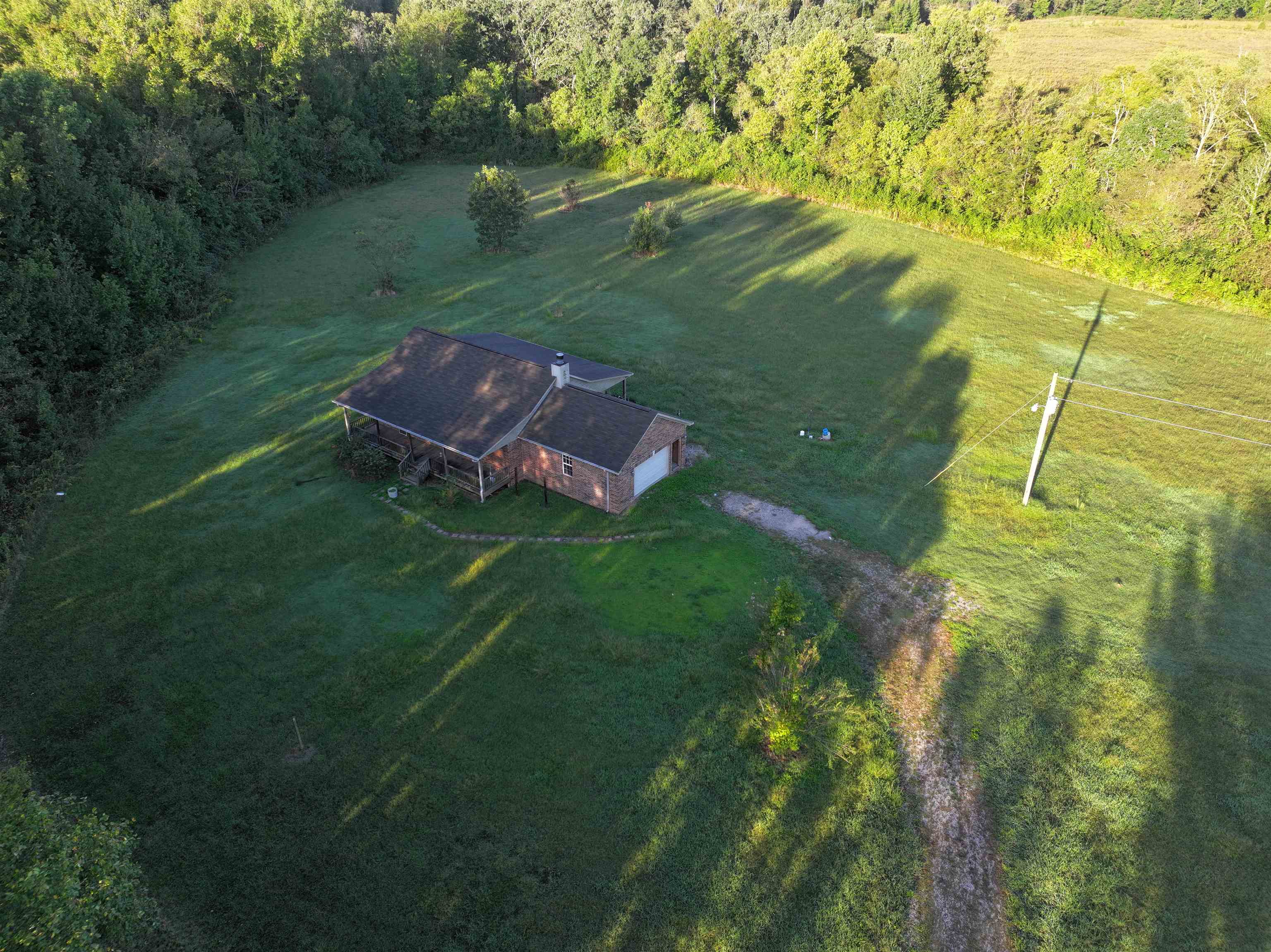 Drone / aerial view featuring a rural view