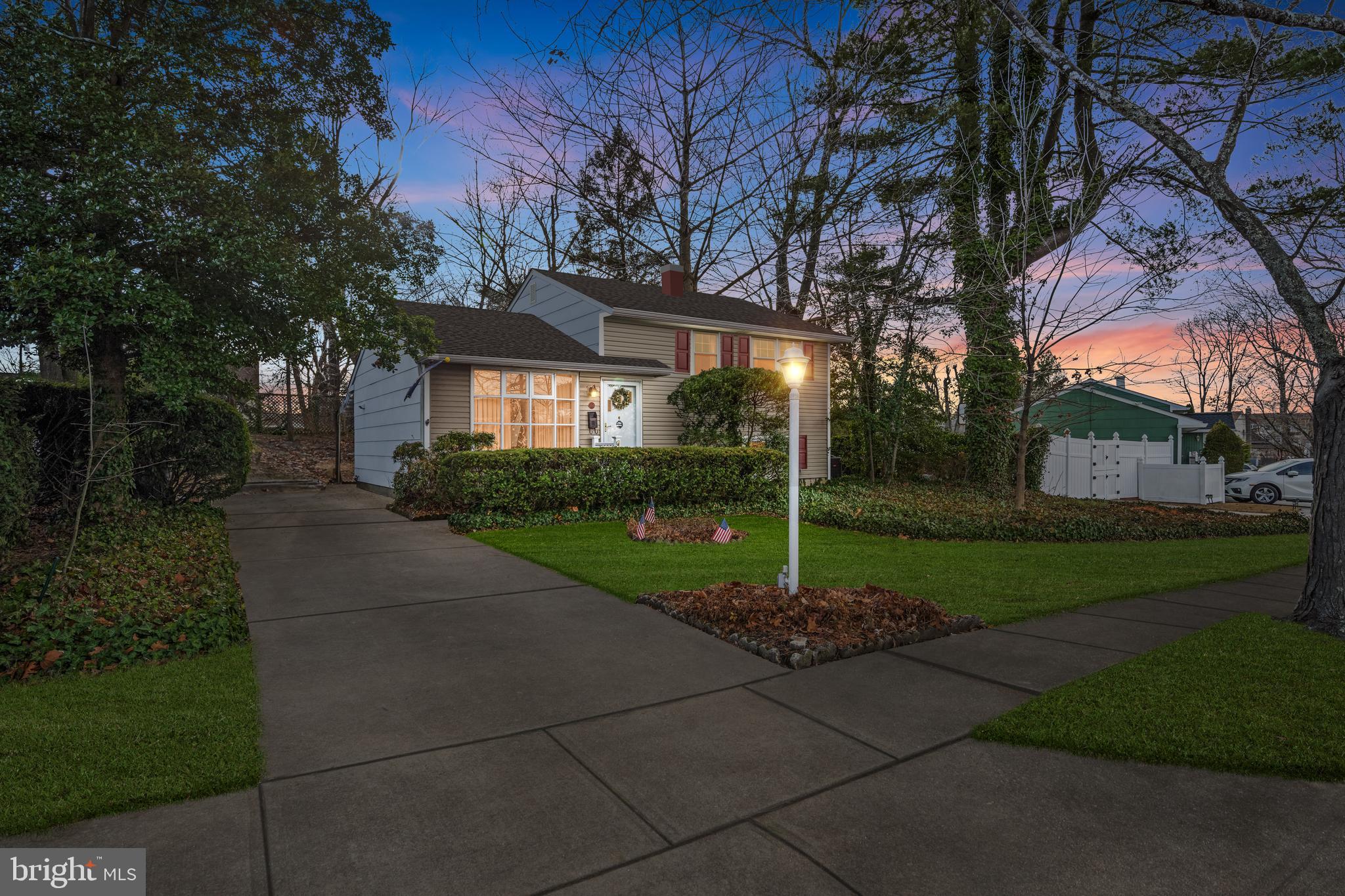 a house view with a garden space